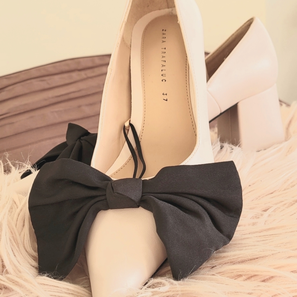 Zara bow pumps NWT